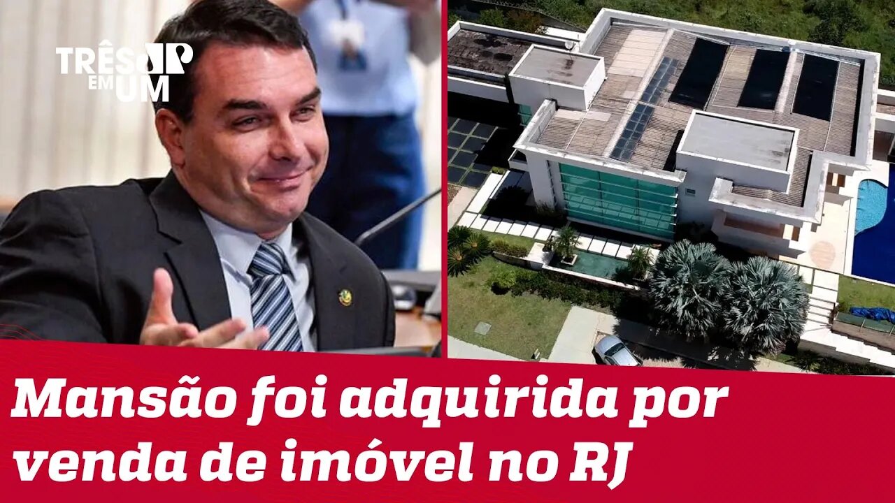 Flávio Bolsonaro se pronuncia a respeito da compra de mansão em Brasília