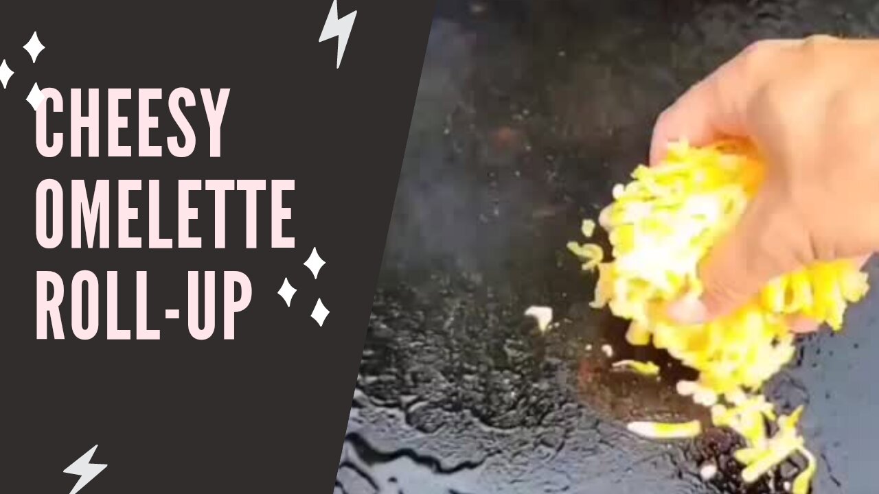 Recipe How to Make Cheesy Omelette Roll-Up