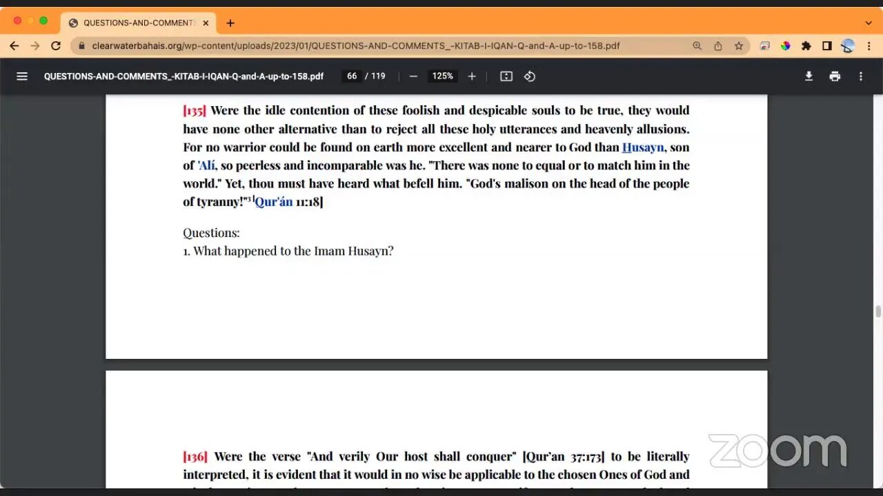Session 13 - Home Study of Kitáb-i-Íqán (Book of Certitude) by Baháʼu’lláh