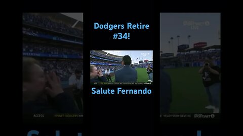 Dogers Retire Fernando Valenzulea’s #34 #shorts