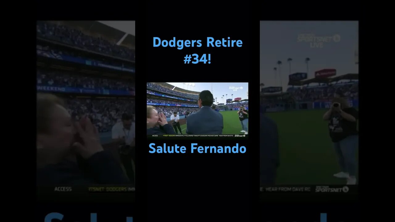 Dogers Retire Fernando Valenzulea’s #34 #shorts
