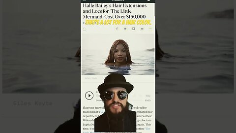 Outrageous PRICE For Disney Little Mermaid Hair For Star Halle Bailey Live Action Remake #shorts