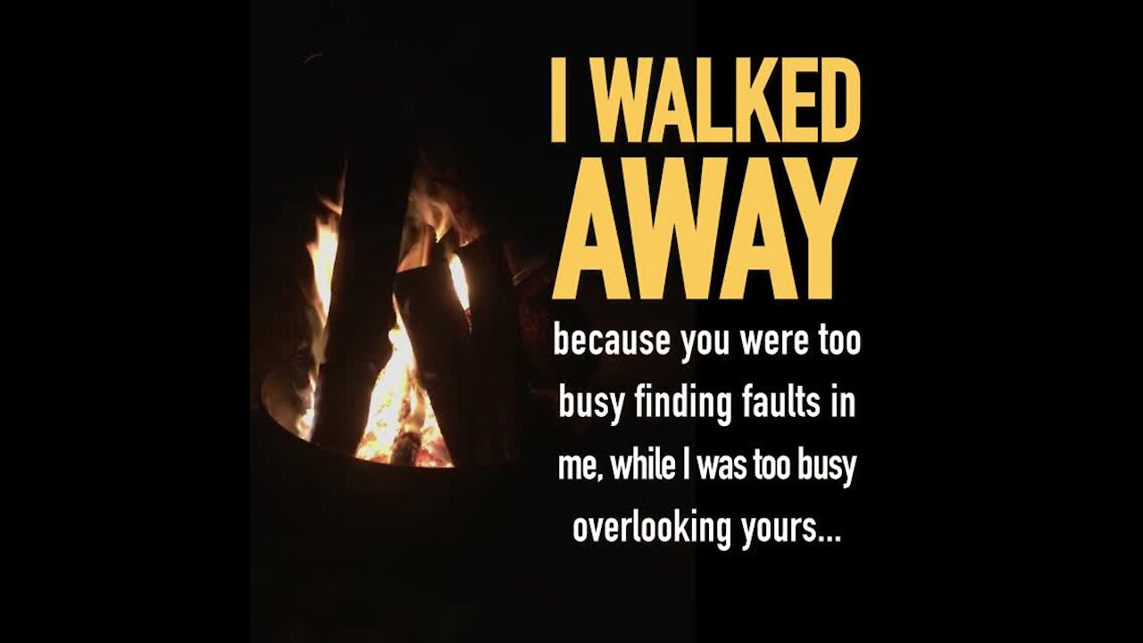 I walked away because you ... [GMG Originals]