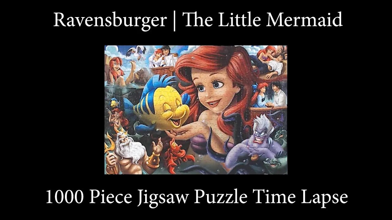 1000-Piece Jigsaw Puzzle Time Lapse | Ravensburger | The Little Mermaid