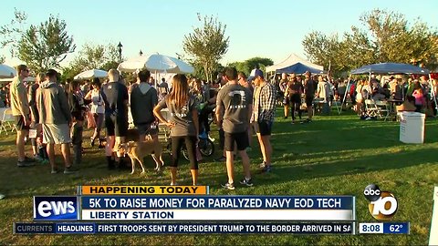 5K to raise money for paralyzed San Diego veteran