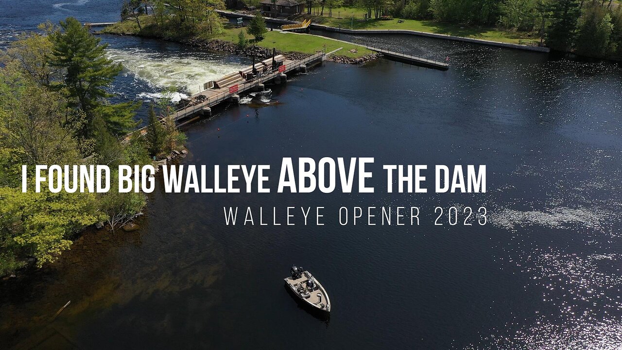 Swimbaits for season opener Walleye - Fishing the upstream side of a dam - 2023