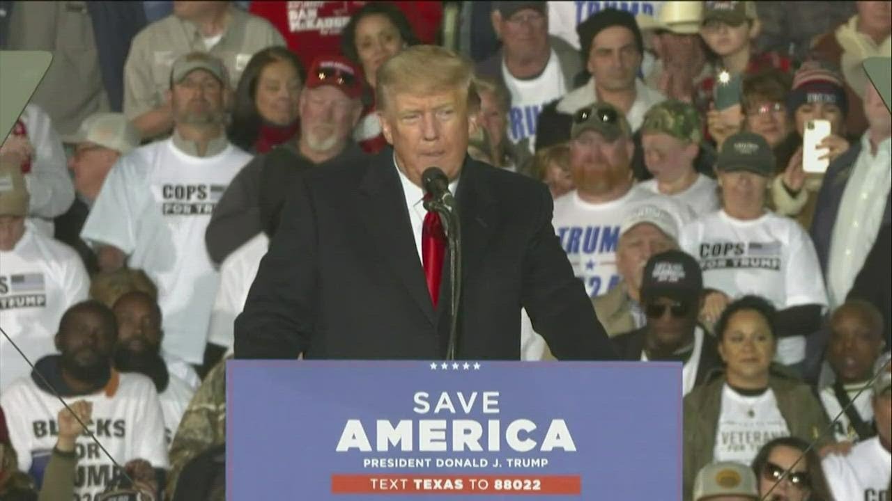 DONALD TRUMP VISITS CONROE FOR ' SAVE AMERICA RALLY' -TRUMP NEWS