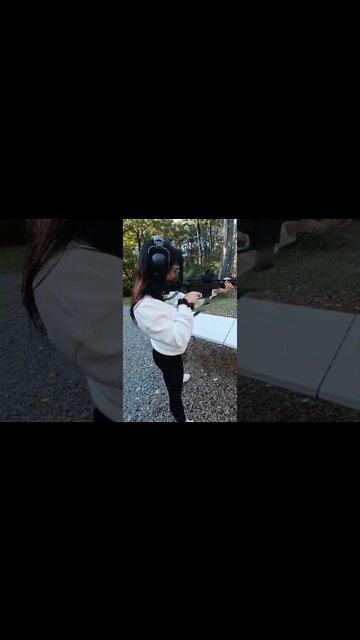 Self-defense AR Training for NYC Women... lean into the gun when you shoot