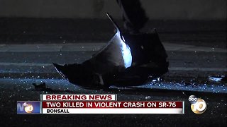 Two killed in Vista crash