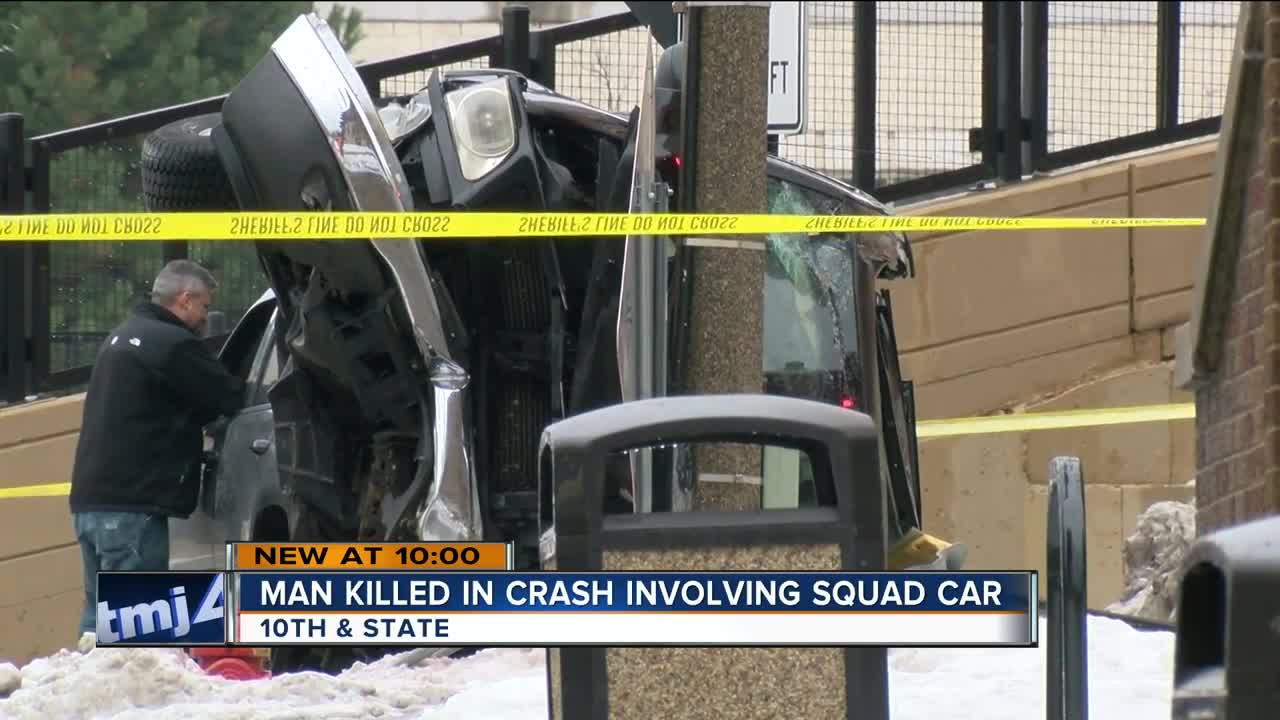 Man killed in crash involving MCSO squad car