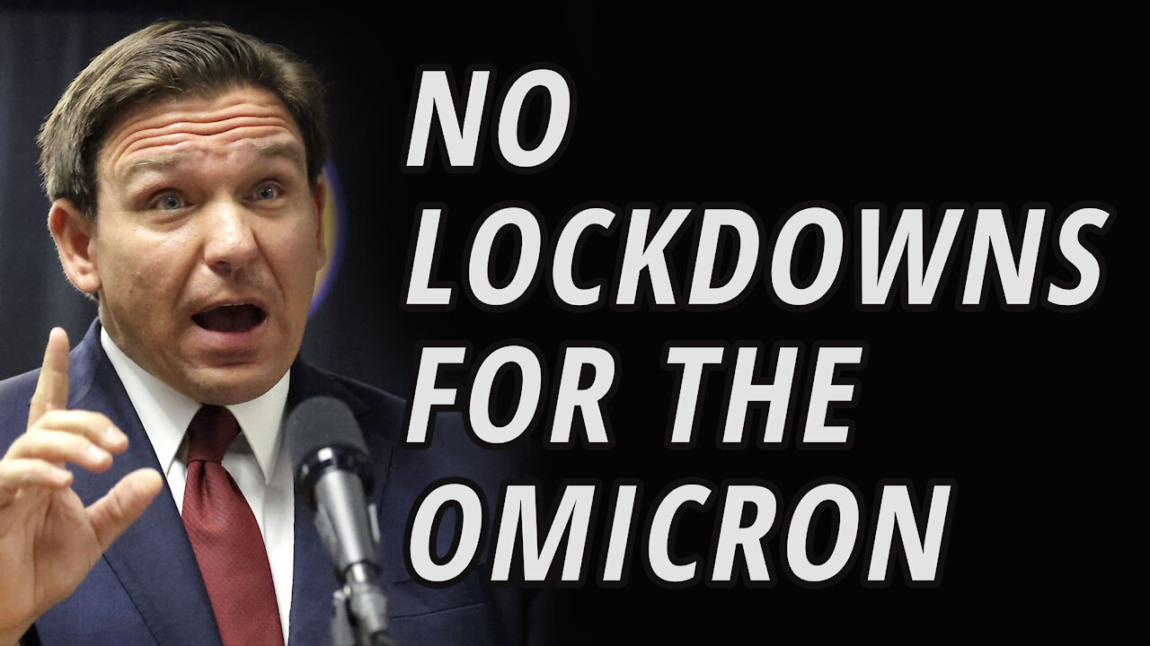 Governor Ron DeSantis on the Omicron Variant in Florida | COVID-19