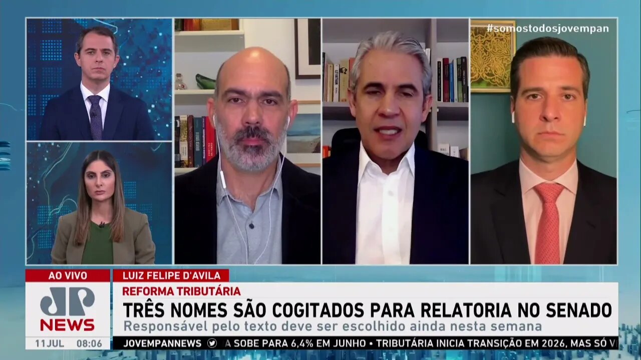 Schelp, d'Avila e Beraldo analisam cogitados para relatoria no Senado