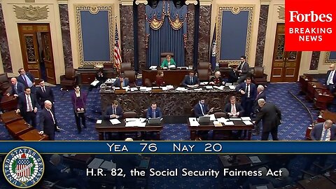 BREAKING NEWS: Senate Passes The Social Security Fairness Act