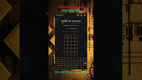 Test Your Metaverse Knowledge & Earn Rewards! 👩‍🎓🌍💰 #WOTD #BinancePoints #shorts #binance #coinbure