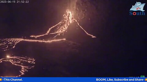 Kīlauea Volcano Live Stream - Halemaʻumaʻu crater Real Time Footage. 16/06/2023.