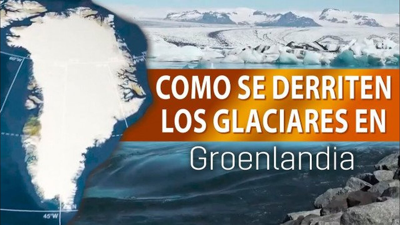 Como se derriten los glaciares en Groenlandia