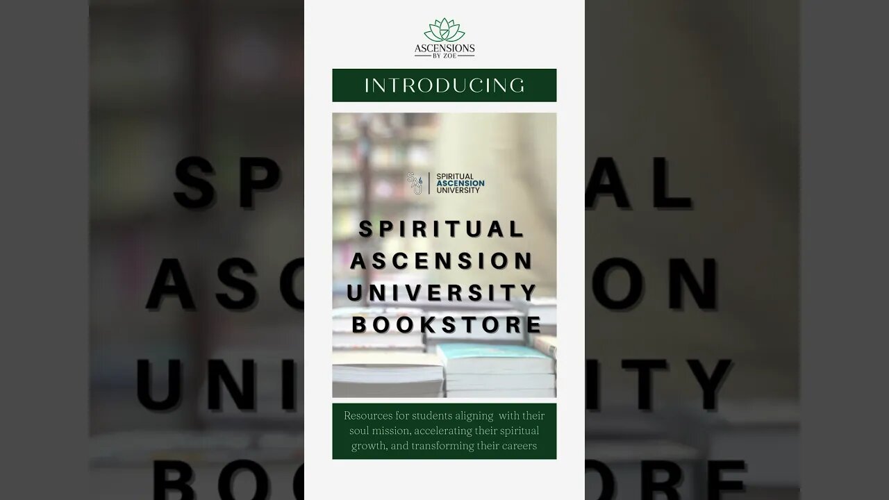 New website addition!! SAU Bookstore in partnership with Ascensions By Zoe! 📚✨ #SpiritualJourney