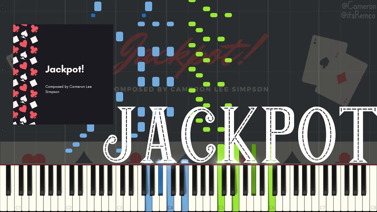 Cameron Lee Simpson - Jackpot 2022 (Novelty Ragtime Piano Synthesia) [Modern Ragtime Submission #1]