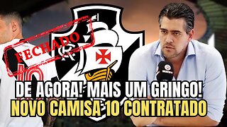 URGENTE! SAIU AGORA! CONTRATADO! VEJA COMO JOGA NOVO CAMISA 10 DO VASCO! NOTICIAS DO VASCO