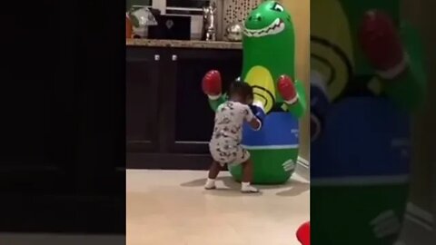 Floyd Mayweather's Grandson Got That Combo Down.