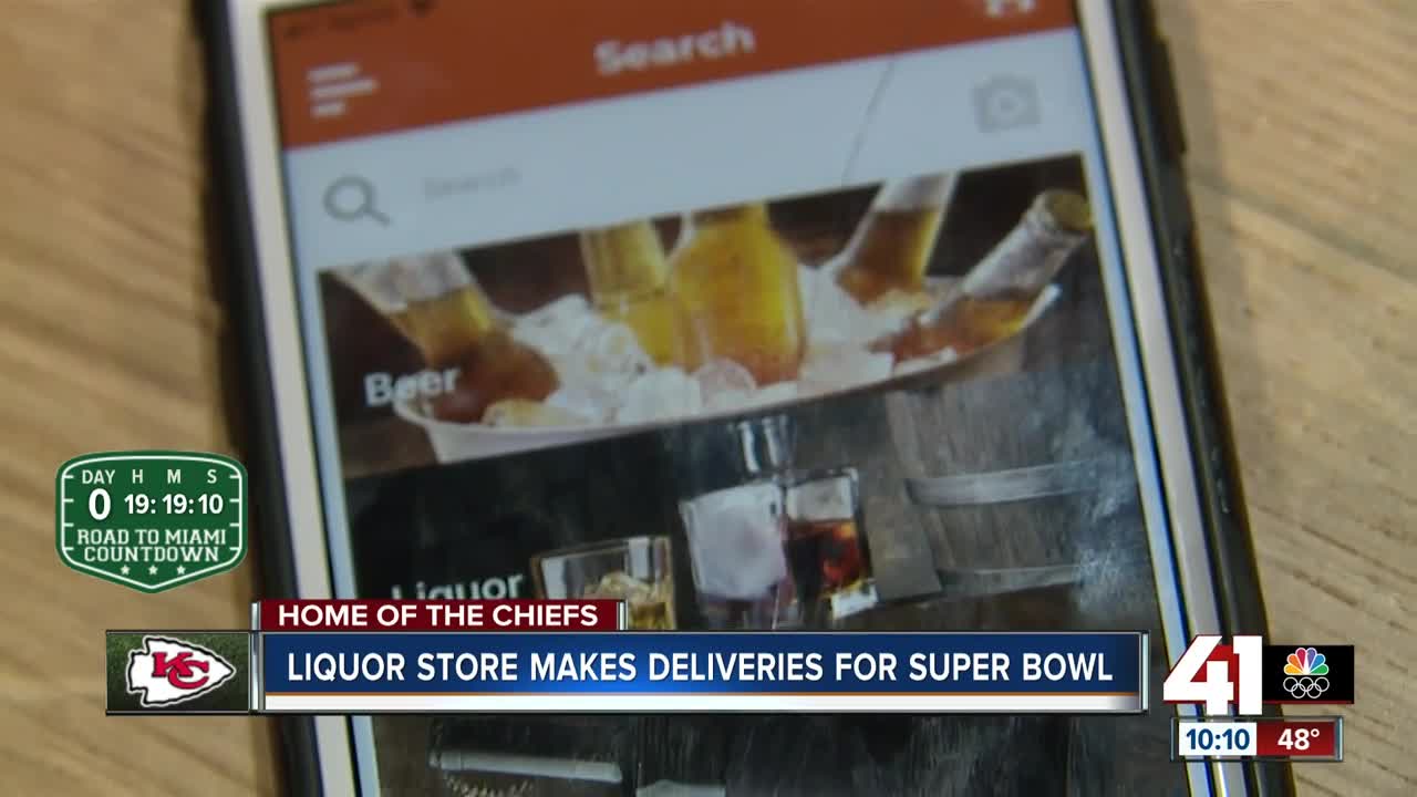 Liquor store launches delivery app ahead of Super Bowl Sunday