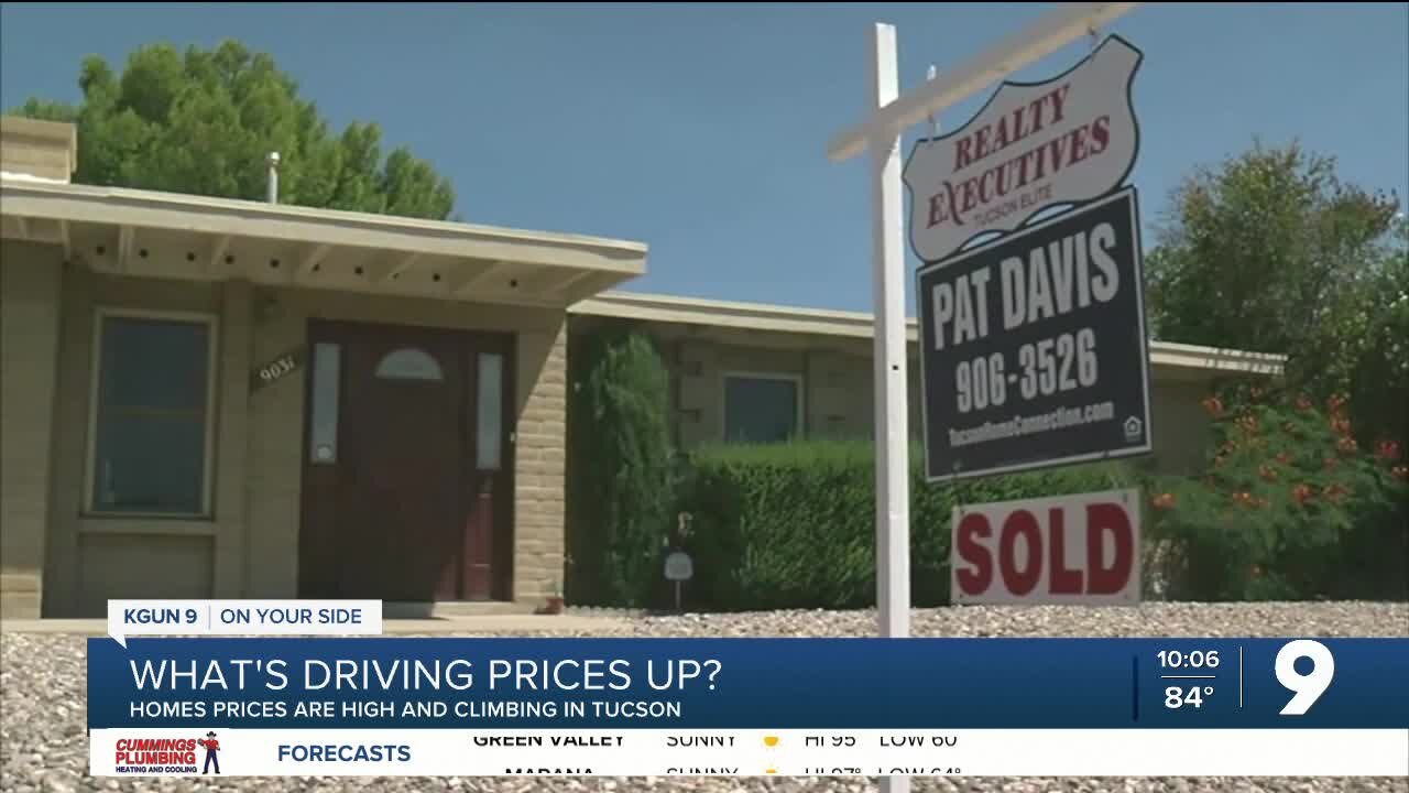 Why are home prices high and rising in the Tucson market?