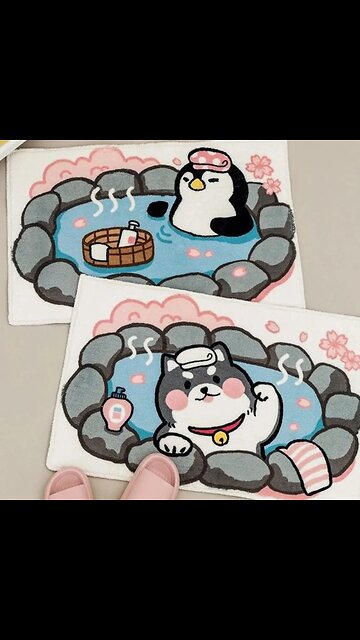 SALE!! Non-slip Cartoon Animal Dog Door Mat