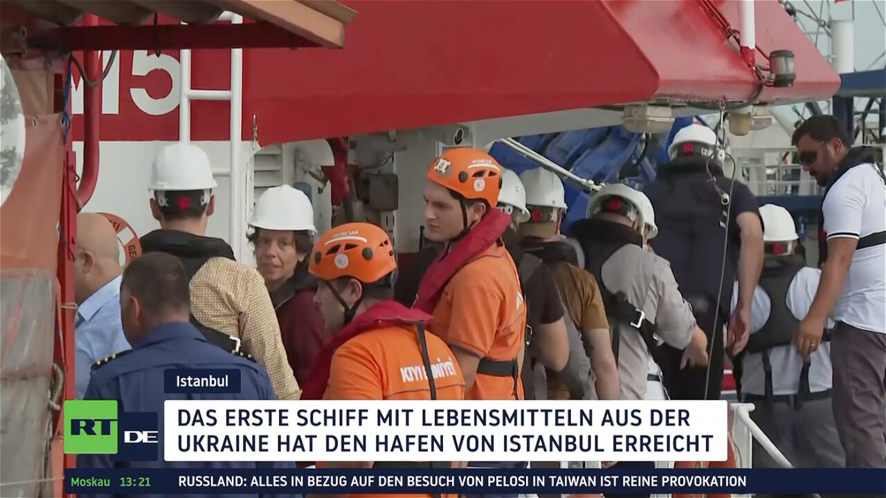 Erstes Getreideschiff ist da – Lebensmittel aus der Ukraine erreichen Istanbul