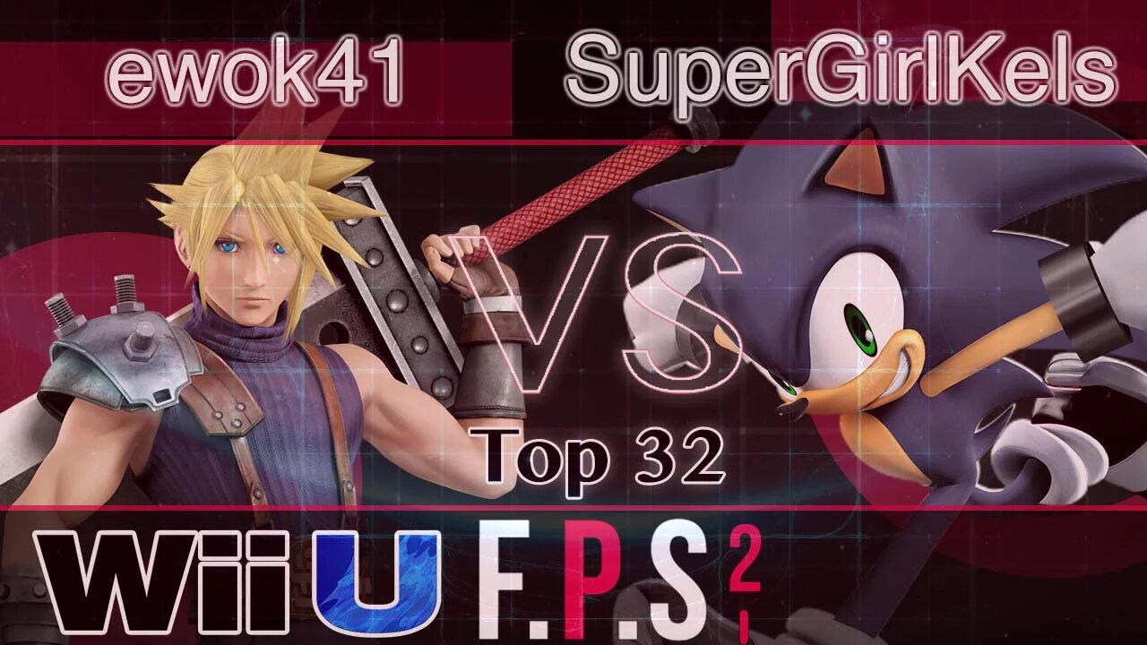 ewok41 (Cloud) vs. B0T|SupergirlKels (Sonic) - Wii U Top 32 - FPS2