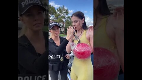 She tried to hide that from the cop
