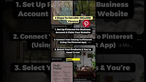 3 Steps To 400M+ Shoppers🙀🚀🔥 #shopify #trafficninjas #shopifyecommerce #pinterestseo #ecommerce