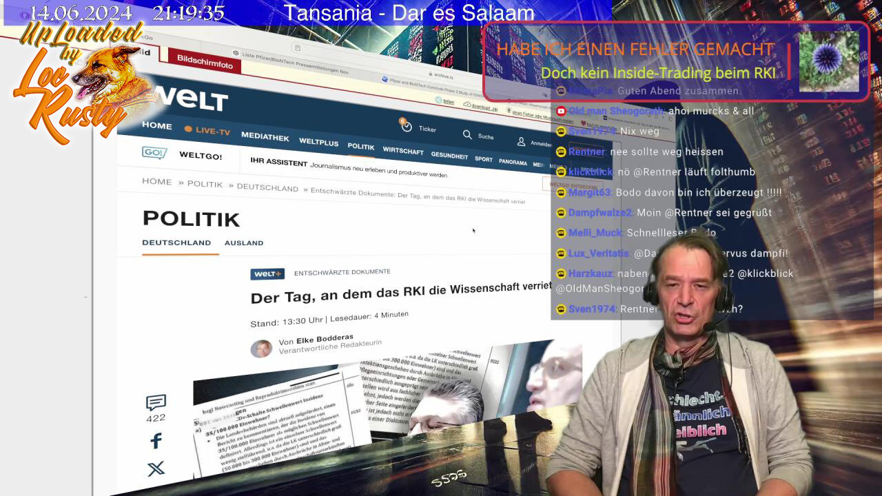 Boschimo des Tages - Habe ich einen Fehler gemacht? Doch kein Inside - Trading bei RKI? | 14.06.2024
