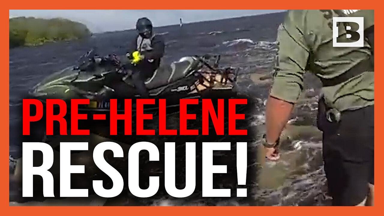 Pre-Helene Rescue! Sheriff's Office Rescue Stuck Jet Skier Ahead of Hurricane Landfall