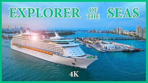 Explorer of the Seas Departs Port of Miami - 4K