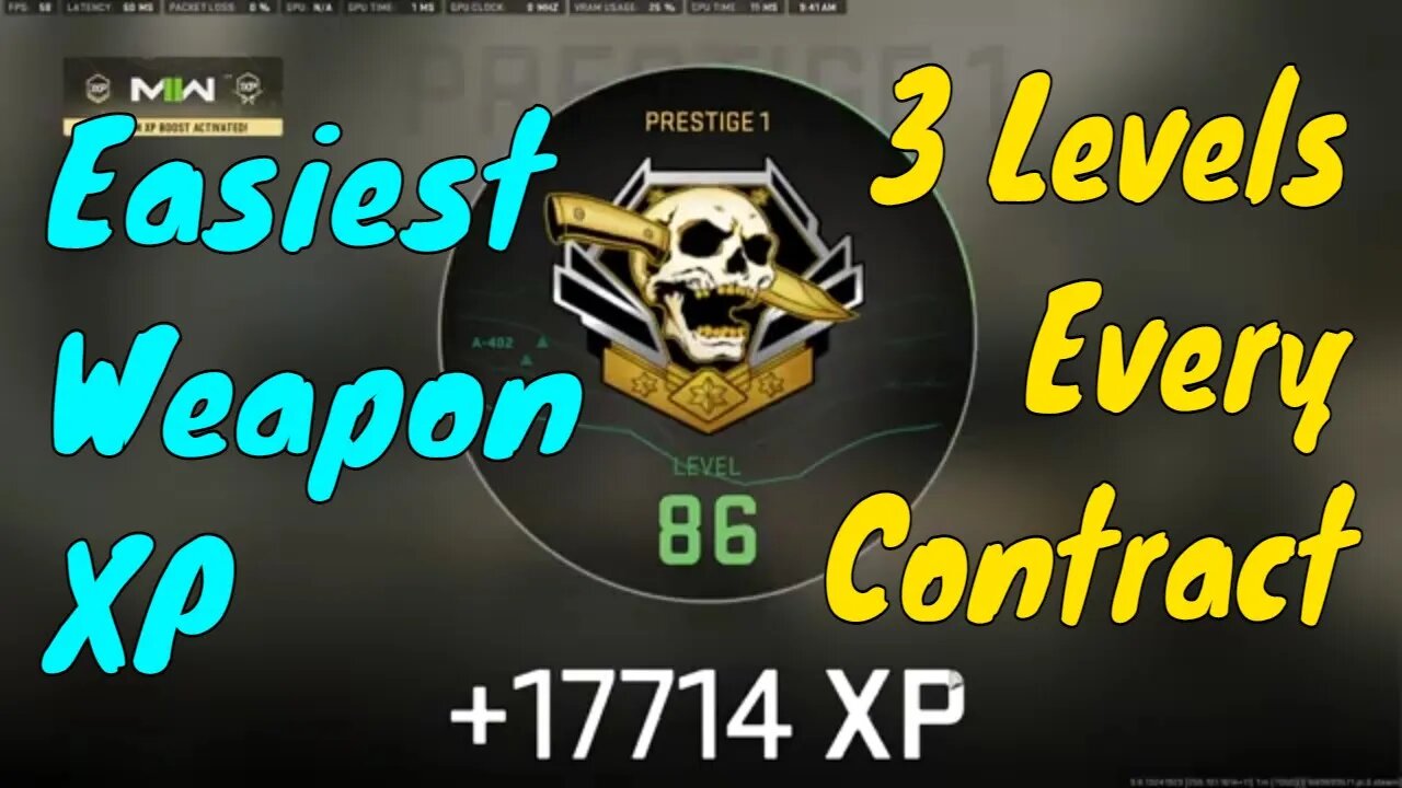 The Easiest Weapon Leveling XP Method In Modern Warfare II ~ Warzone 2.0 Intel Contract Method