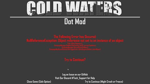 My Golf career - Cold Waters with Dot Mod
