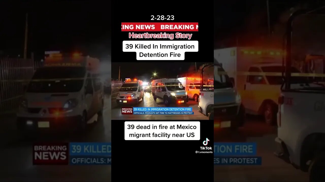Immigration center on fire for threats of deportation