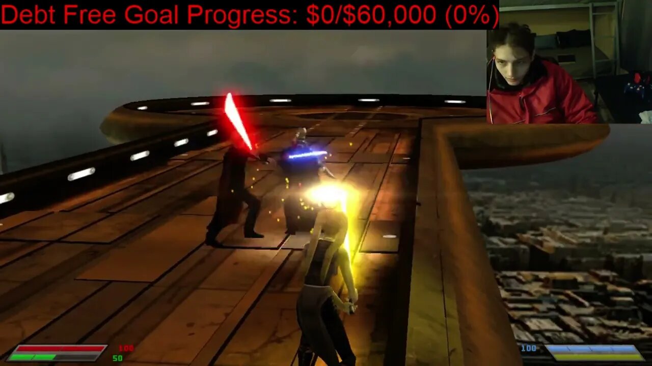 Count Dooku VS Shaak Ti In A Battle With Live Commentary In Star Wars Jedi Knight Jedi Academy