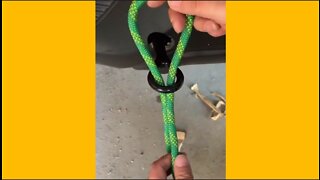 how to tie a rope behind a car