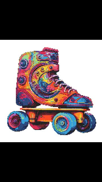 80s RETRO Cross Stitch Pattern by Welovit Cross Stitch | welovit.net | #welovit #welovitcrossstitch