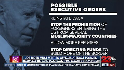 Joe Biden must wait to officially enact new policies