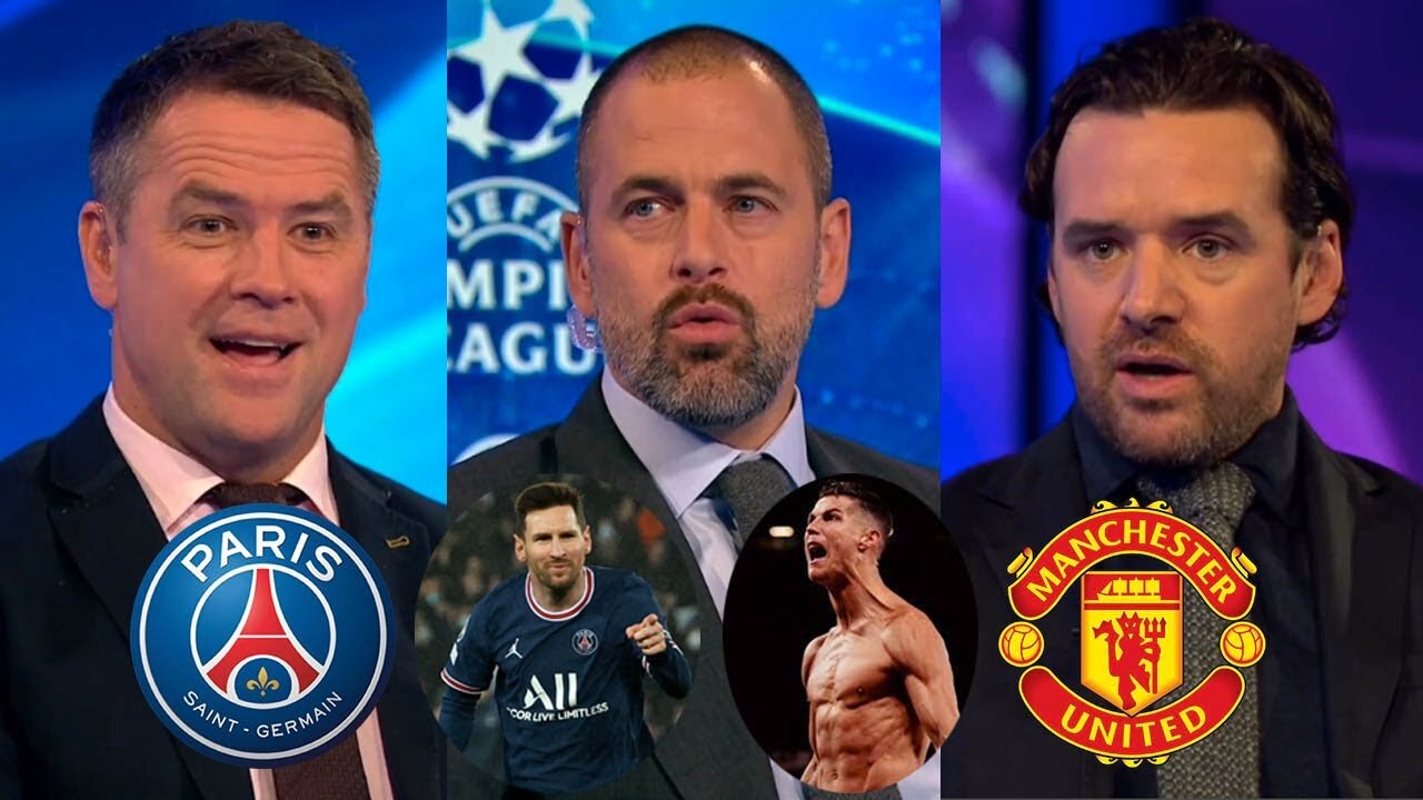 PSG vs Manchester United UCL Round Of 16 Messi vs Ronaldo Battle Michael Owen & Hargreaves Review