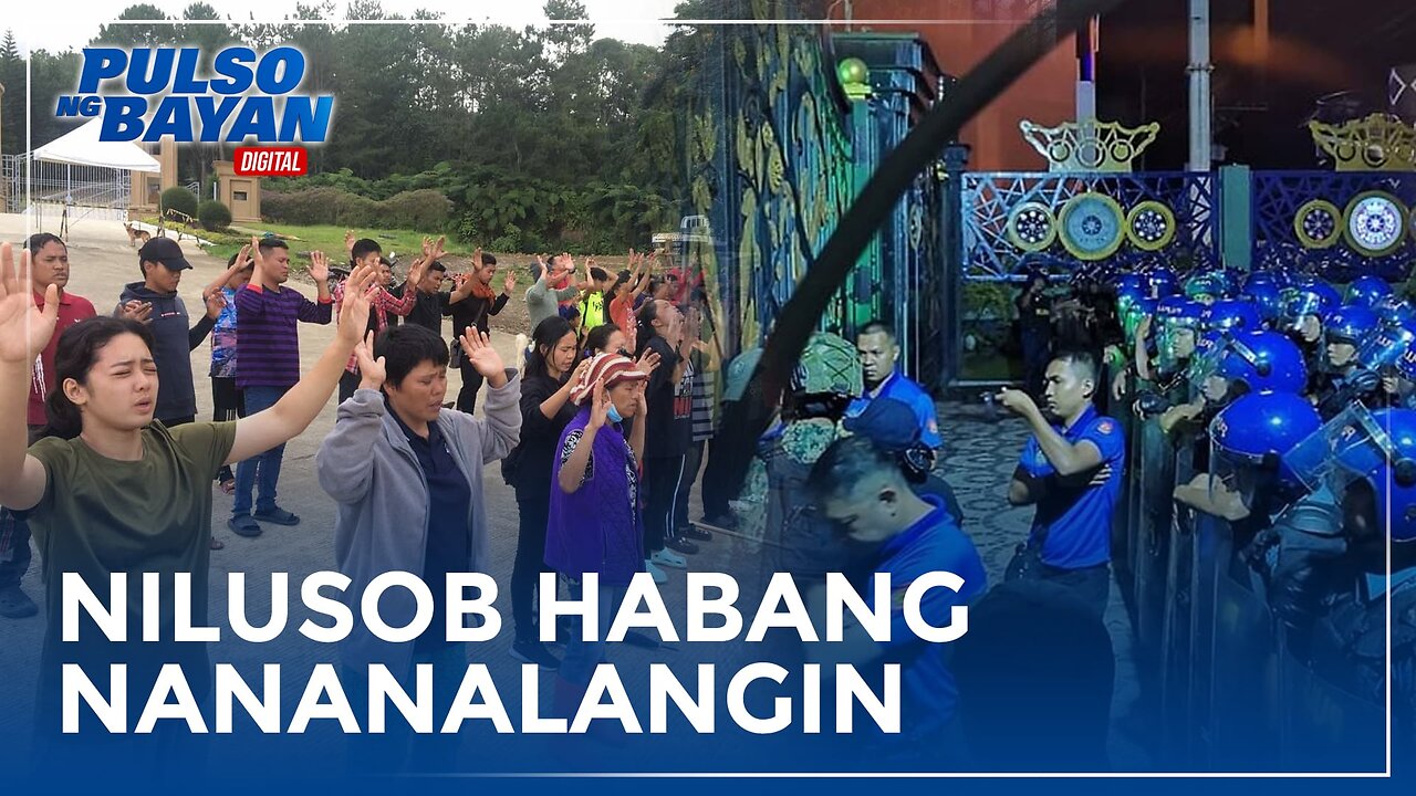 May devotional prayer kami ng madaling araw nang sumampa ang mga pulis na naka-full battle gear