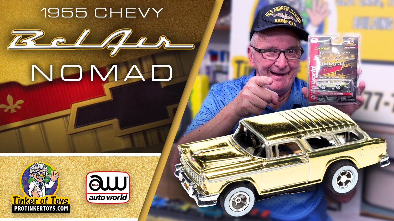 Gold Chrome 1955 Chevrolet Nomad | CP8069 | Auto World