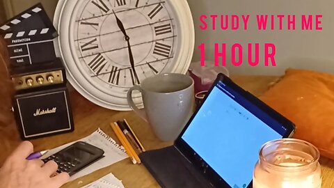 Study with me DAY 3: ticking clock