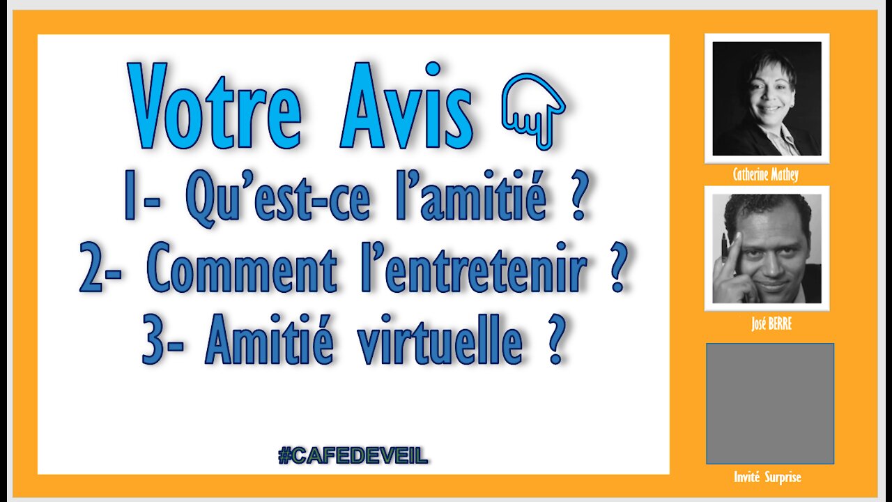 AMITIE - Appel à participation à l'émission Cafedeveil