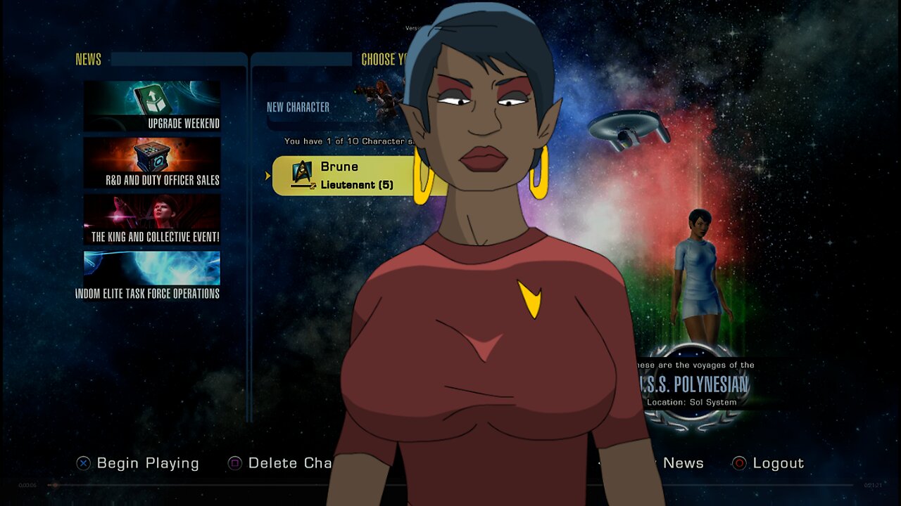 Brune The Vulcan, USS Polynesian, ESD & Federation Sector Star Trek Online #startrek