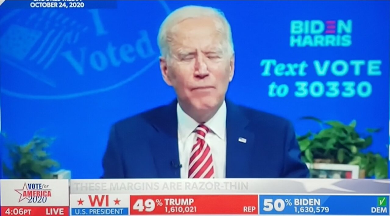 Biden admits there is Voter Fraud