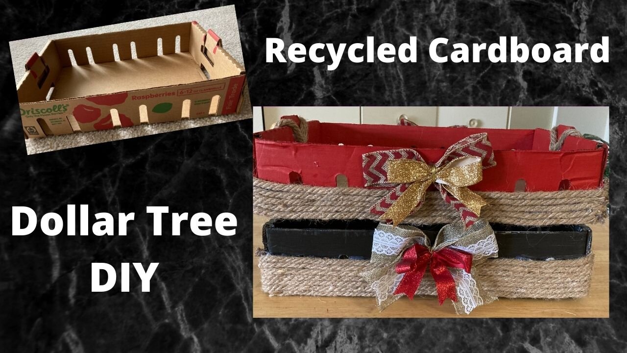 Recycled Cardboard Box - Dollar Tree DIY