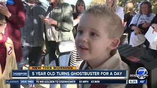 5-year-old turns into a Ghostbuster for a day